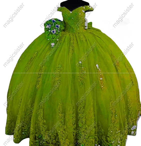 Sparkly Pretty Princess Ruffled Quinceanera Dress