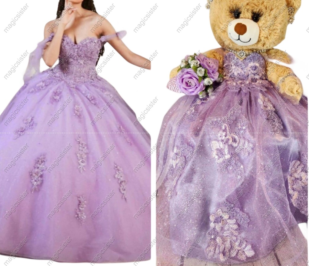 Beautiful Hotselling Matching Barbie and Bear Dress