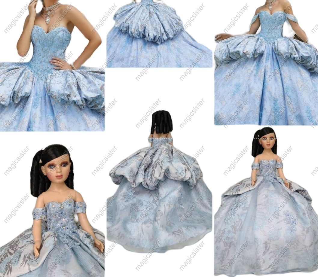 Beautiful Hotselling Matching Barbie and Bear Dress