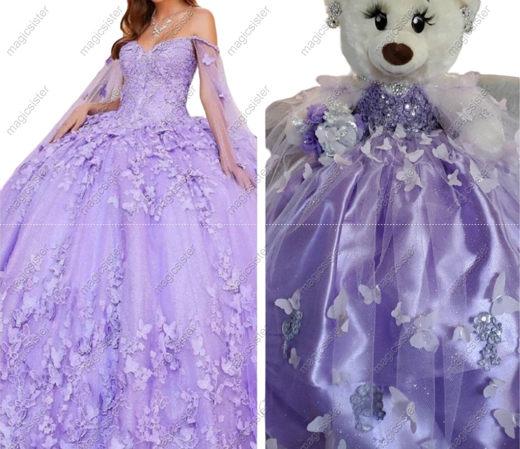 Beautiful Hotselling Matching Barbie and Bear Dress