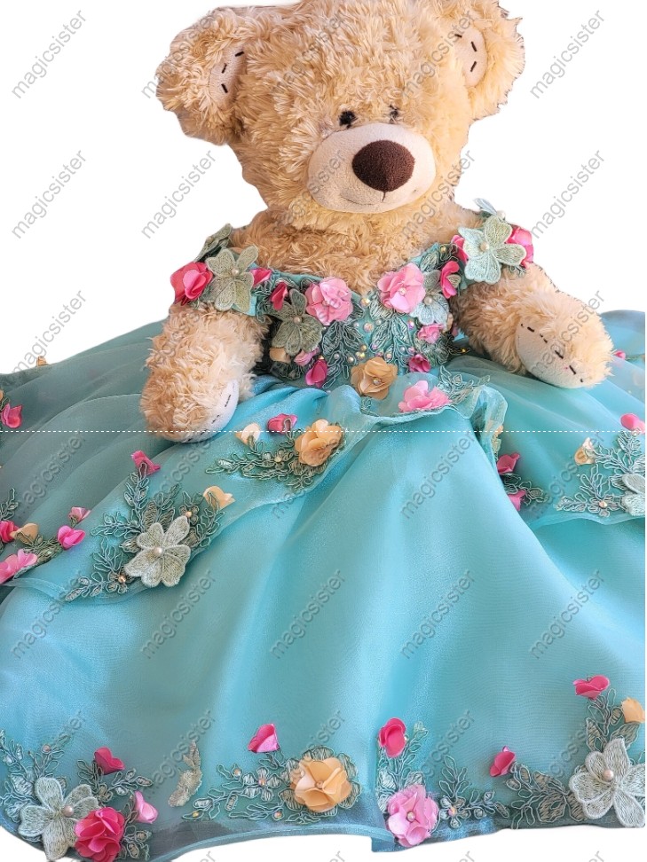 Beautiful Hotselling Matching Barbie and Bear Dress