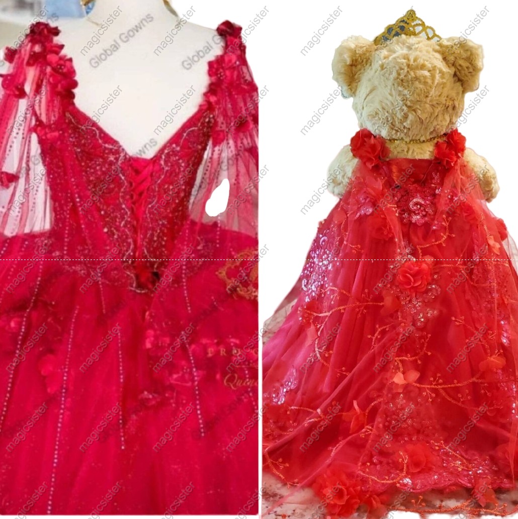 Beautiful Hotselling Matching Barbie and Bear Dress