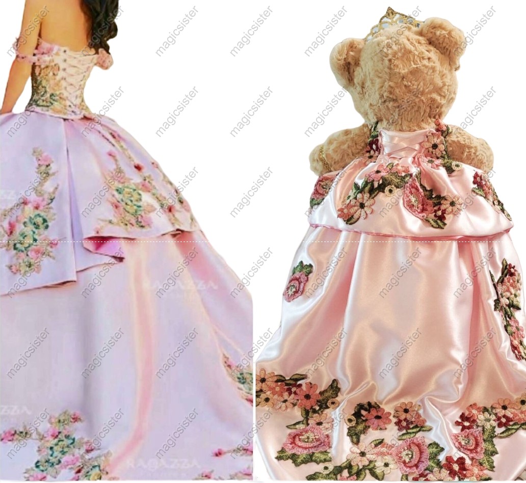 Blush Factory Wholesale Beautiful Hotselling Matching Barbie and Bear Dress