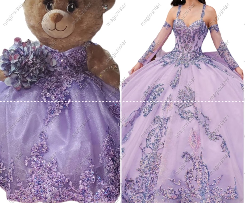 Beautiful Hotselling Matching Barbie and Bear Dress