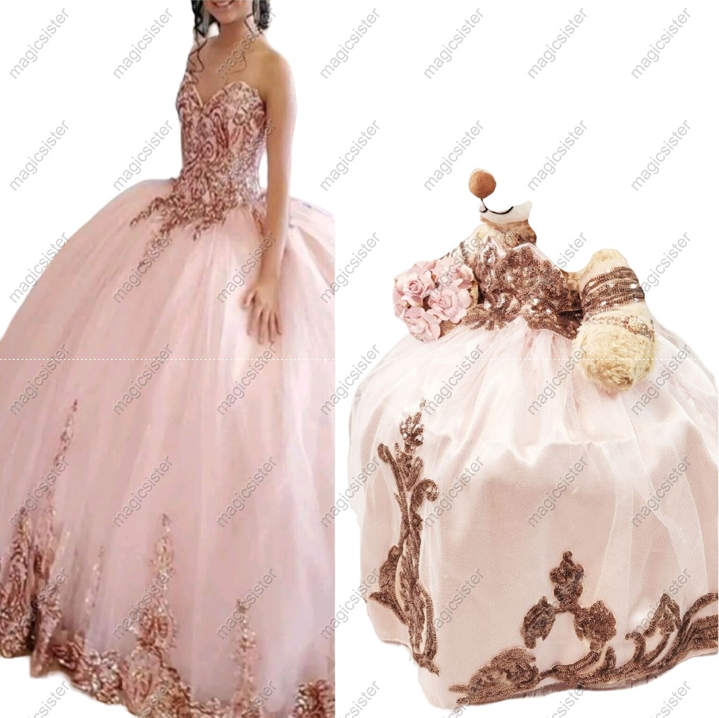 Blush Factory Wholesale Beautiful Hotselling Matching Barbie and Bear Dress