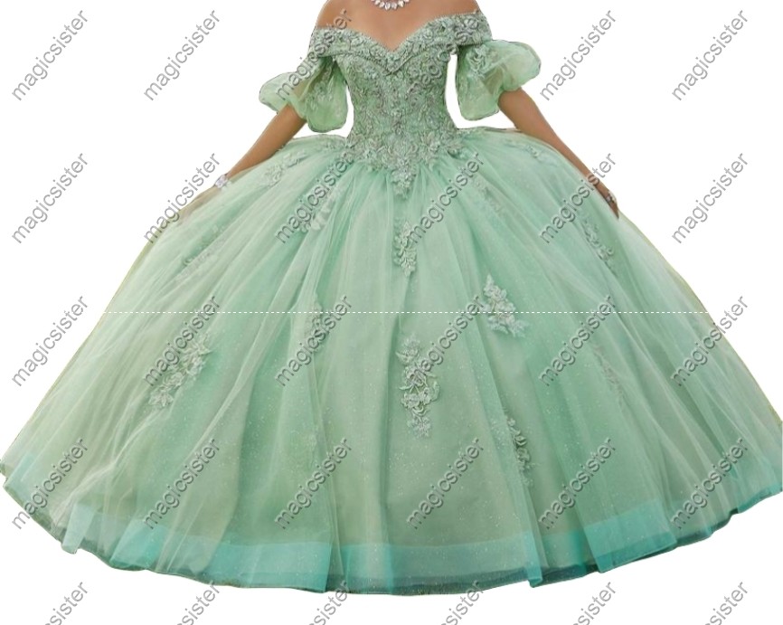 Sage Factory Wholesale TopSelling Green System Quinceanera Dress