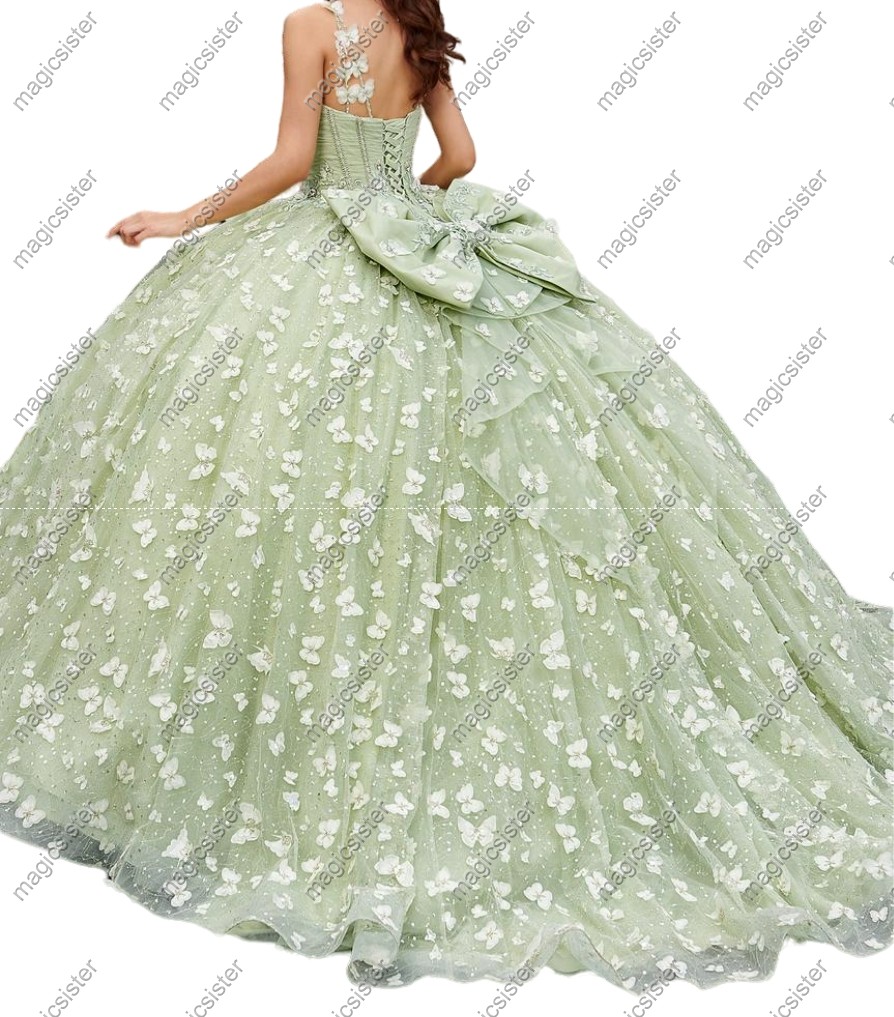Sage Factory Wholesale TopSelling Green System Quinceanera Dress