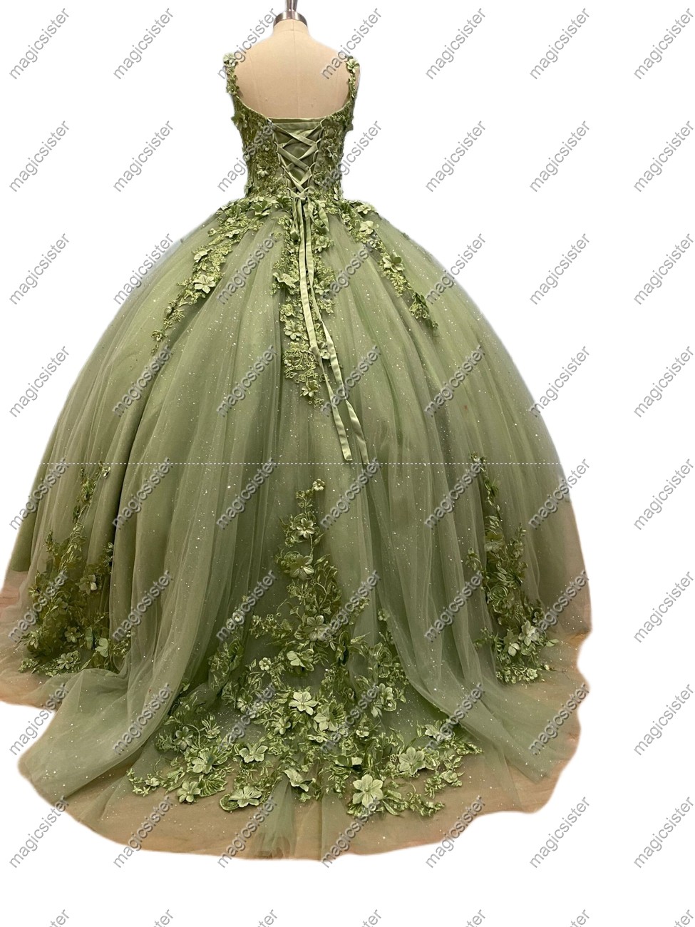 Sage Factory Wholesale TopSelling Green System Quinceanera Dress