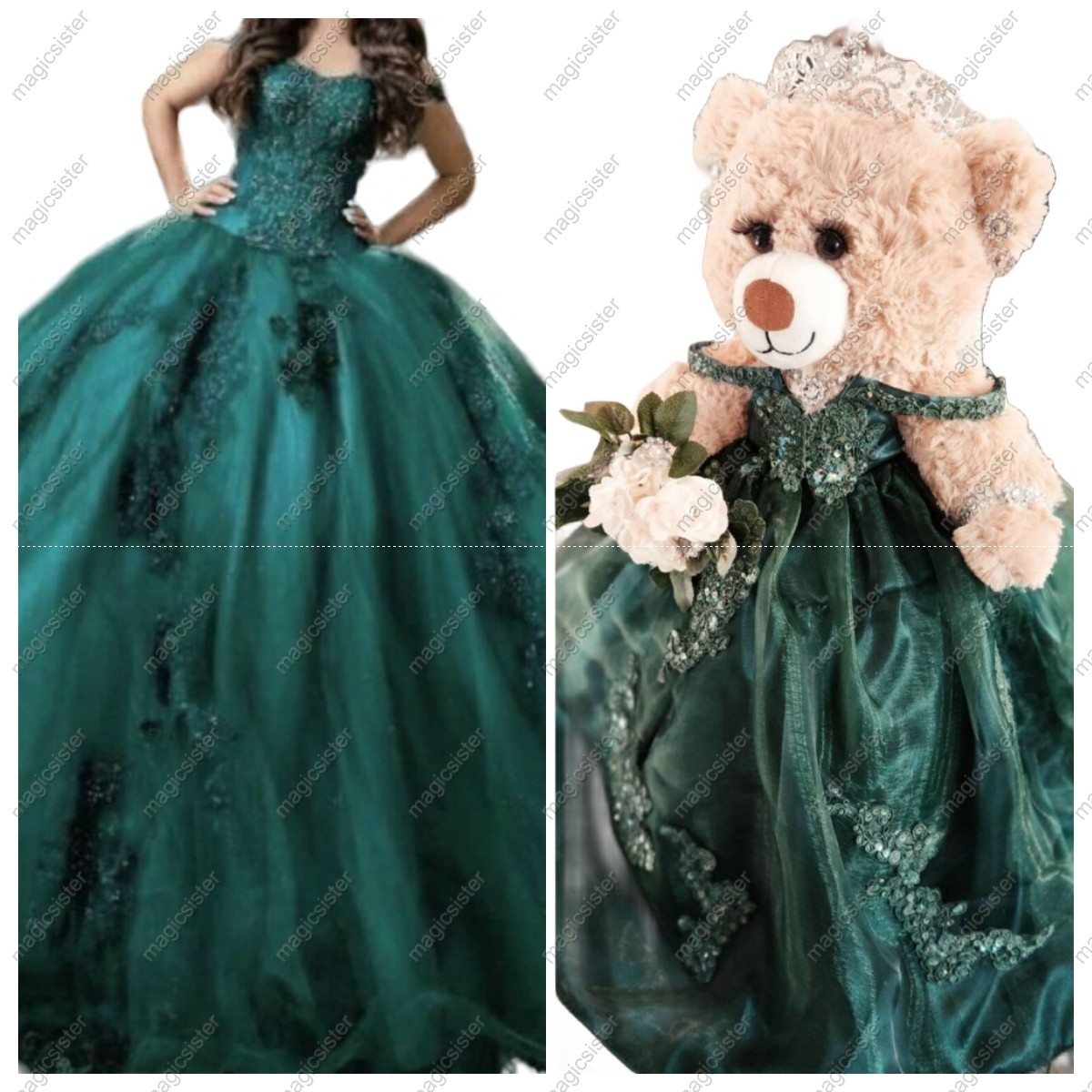 Quinceanera Dresses Ball Gown Birthday Party Dress Lace Up Graduation Gown With Bow