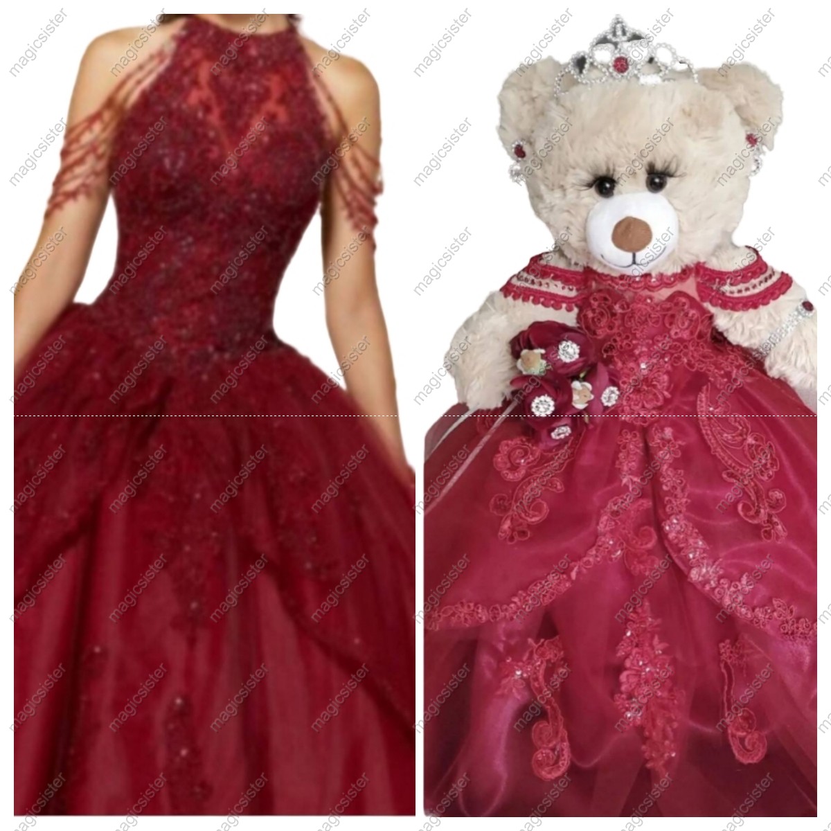Quinceanera Dresses Ball Gown Birthday Party Dress Lace Up Graduation Gown With Bow