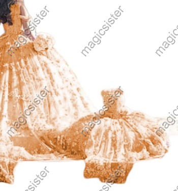 Factory Wholesale Hotselling Matching Barbie and Bear Dress
