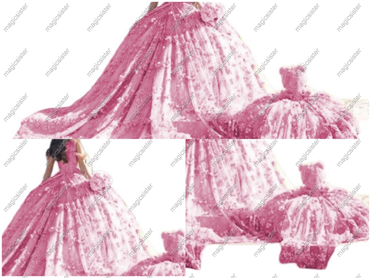 Factory Wholesale Hotselling Matching Barbie and Bear Dress