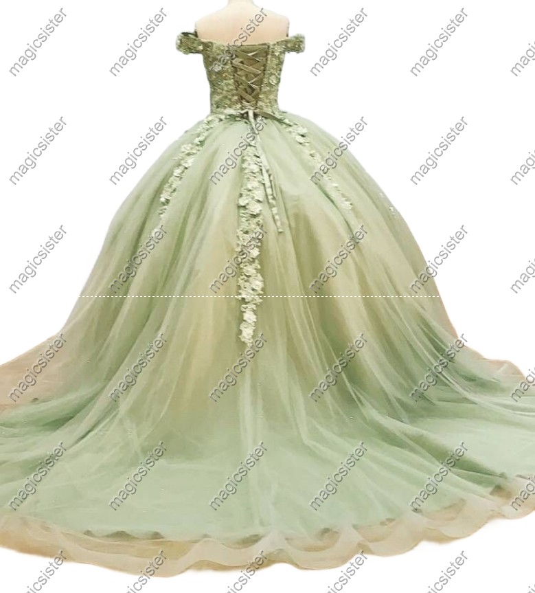 Sage Factory Wholesale TopSelling Green System Quinceanera Dress