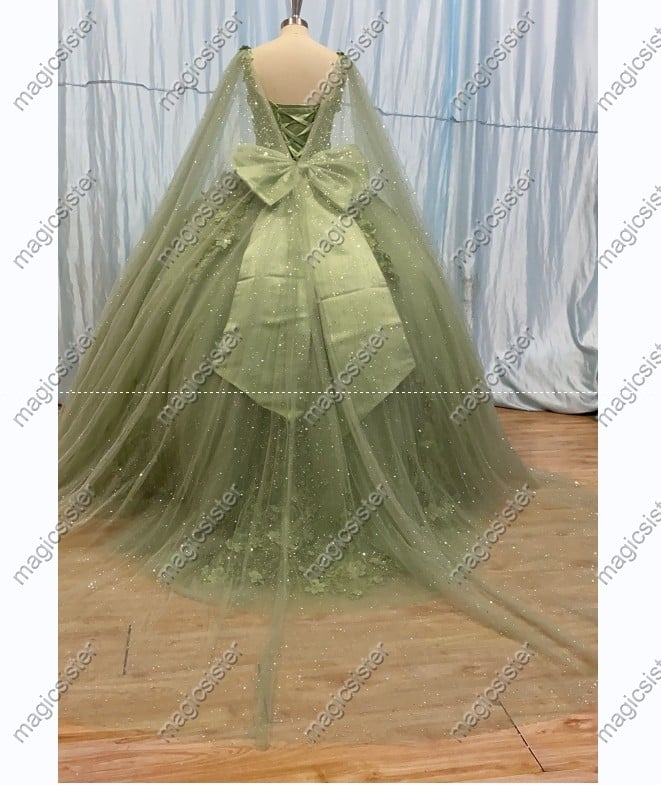 Sage Factory Wholesale TopSelling Green System Quinceanera Dress