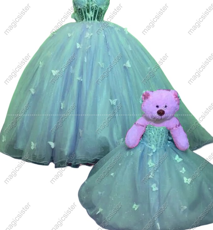 Hotselling Matching Barbie and Bear Dress