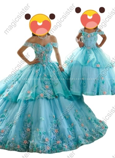 Sage Mini Quinceanera Dress