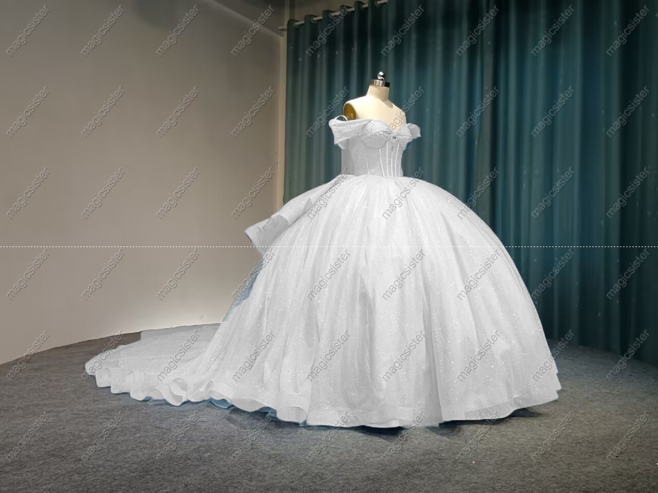 Superhot Unique Factory Wholesale Glitter Quinceanera Dresses