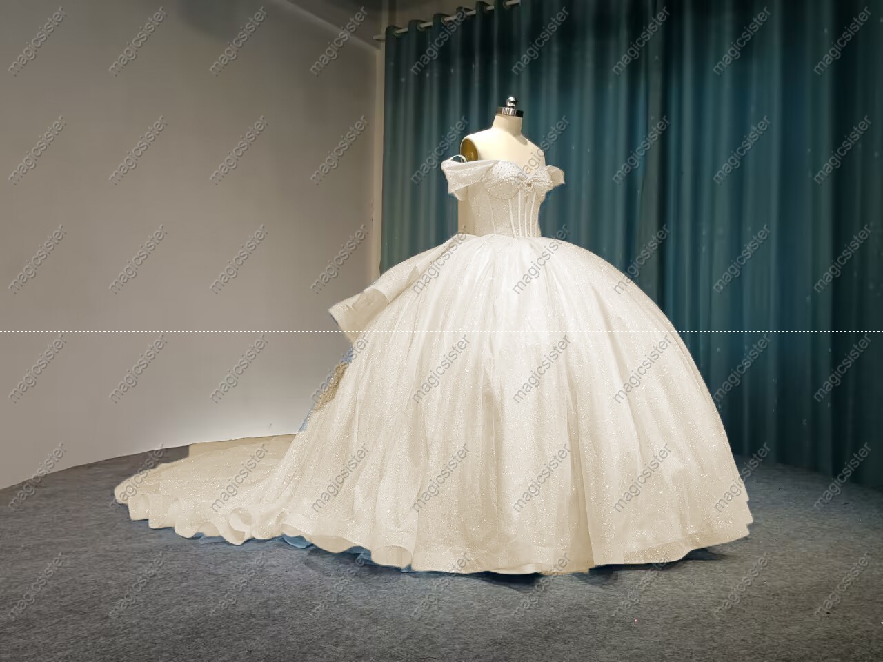 Superhot Unique Factory Wholesale Glitter Quinceanera Dresses