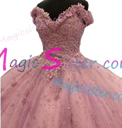 Blush Sparkly Instock Factory Wholesale Quinceanera Dress