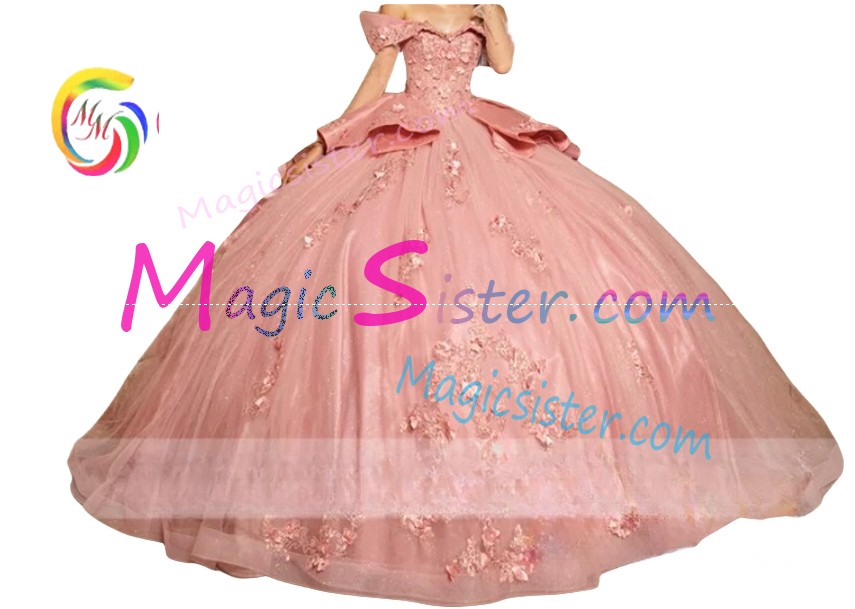 Blush Sparkly Instock Factory Wholesale Quinceanera Dress