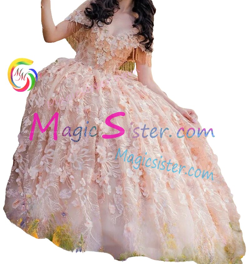 Blush Sparkly Instock Factory Wholesale Quinceanera Dress