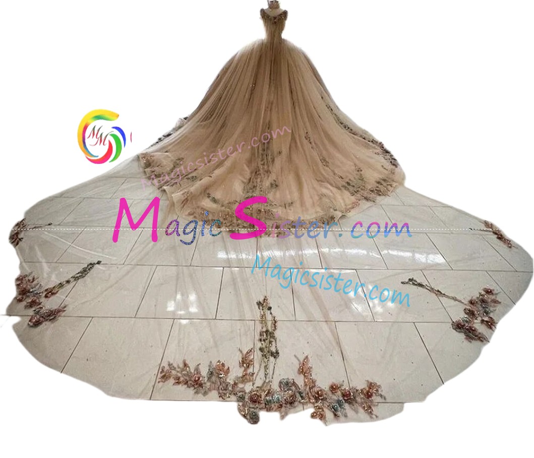 Blush Sparkly Instock Factory Wholesale Quinceanera Dress
