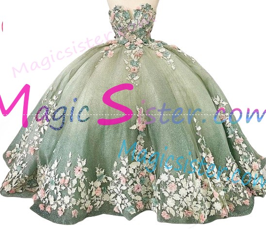 Beautiful TopSelling Sage Quinceanera Dress