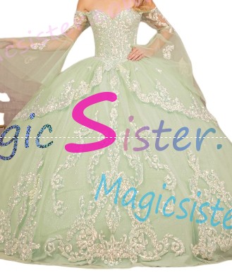 Luxury TopSelling Sage Quinceanera Dress