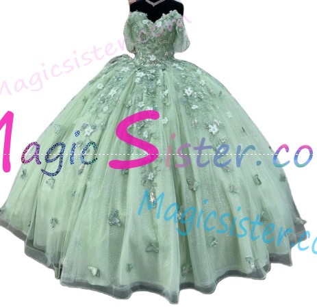 Luxury TopSelling Sage Quinceanera Dress