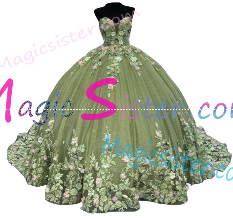 Luxury TopSelling Sage Quinceanera Dress