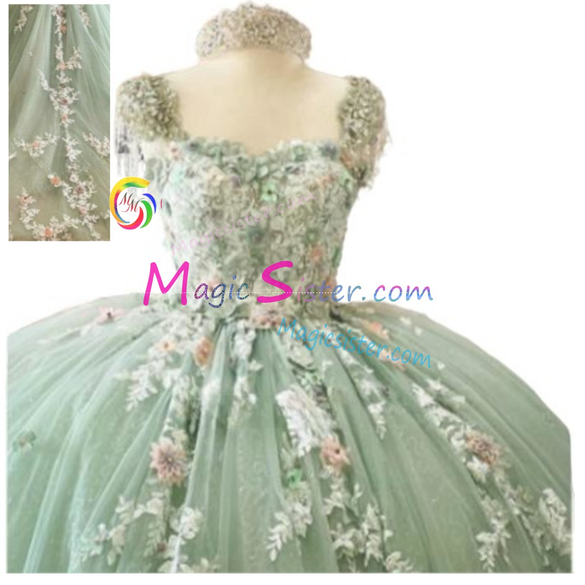 TopSelling Sage Quinceanera Dress