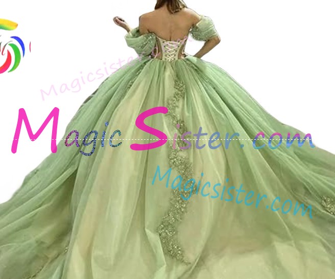 Beautiful TopSelling Sage Quinceanera Dress