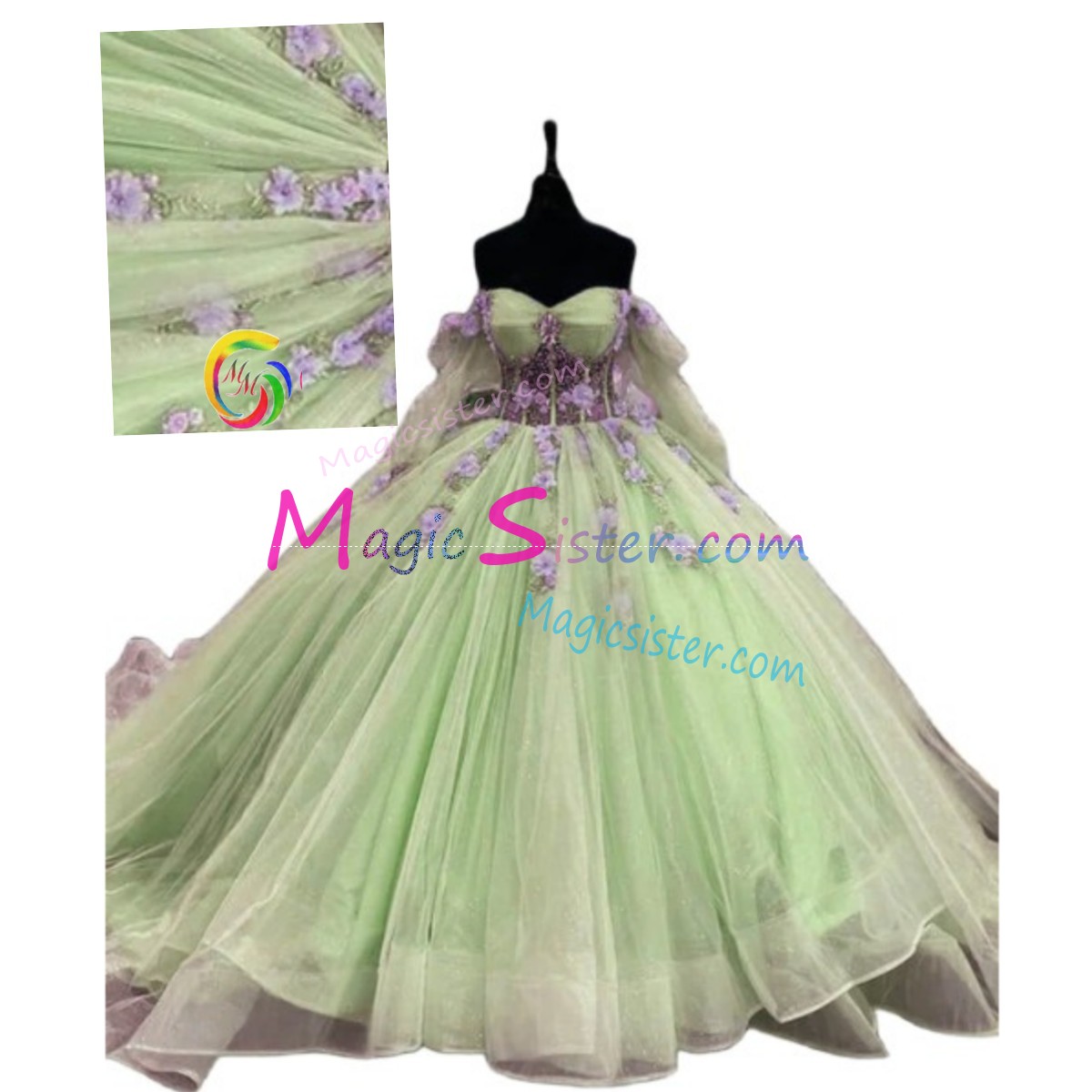 Beautiful TopSelling Sage Quinceanera Dress