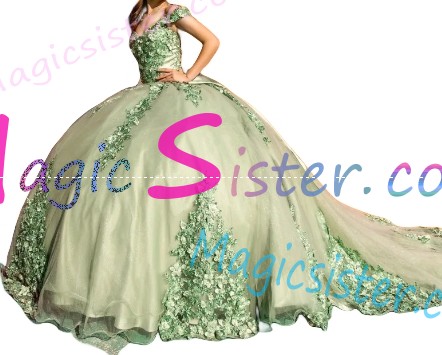 Luxury TopSelling Sage Quinceanera Dress