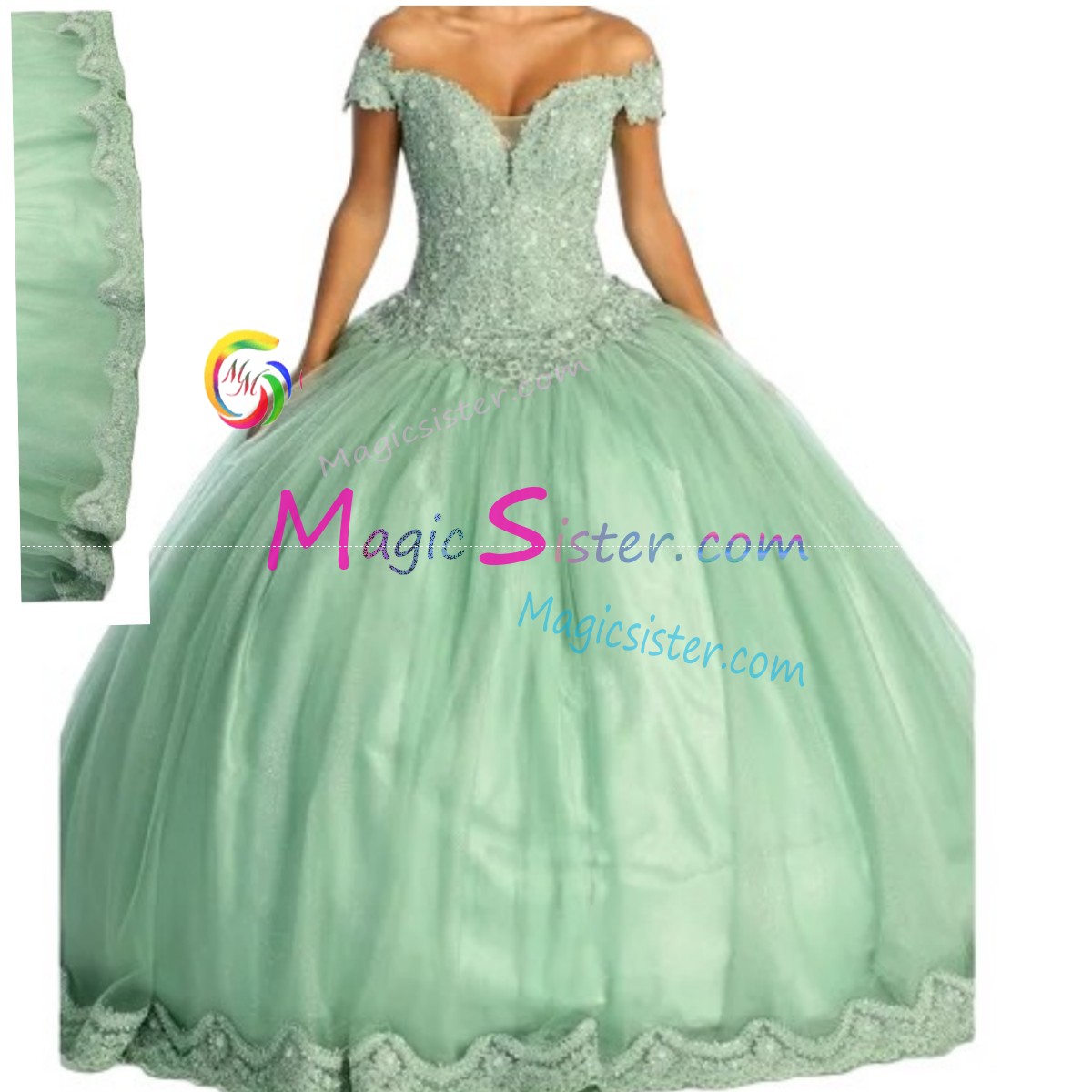 Luxury TopSelling Sage Quinceanera Dress