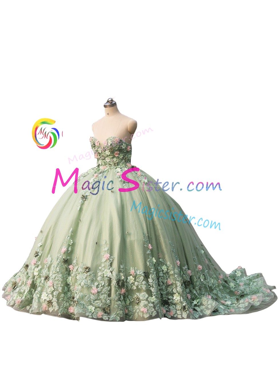 Luxury TopSelling Sage Quinceanera Dress