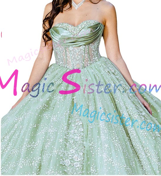 Luxury TopSelling Sage Quinceanera Dress