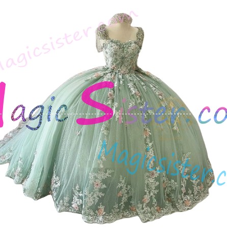 TopSelling Sage Quinceanera Dress