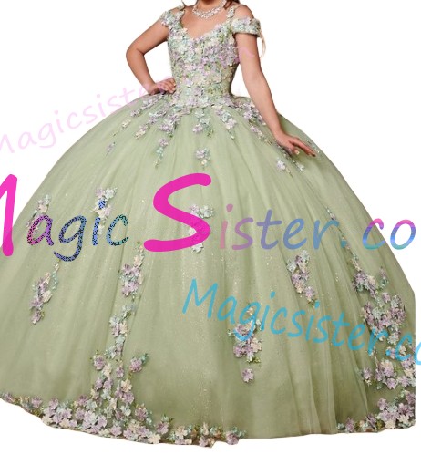 TopSelling Sage Quinceanera Dress