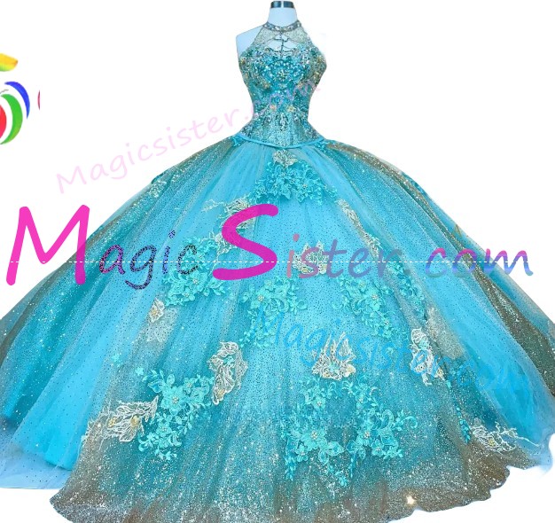 Beautiful TopSelling Sage Quinceanera Dres
