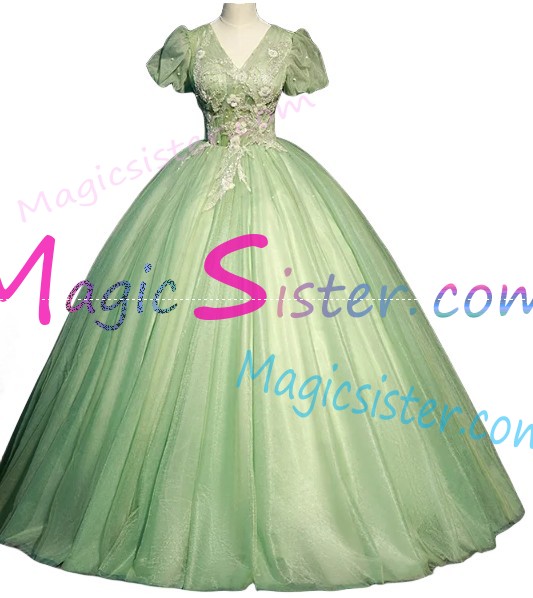 Beautiful TopSelling Sage Quinceanera Dres