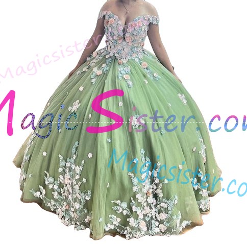 Beautiful TopSelling Sage Quinceanera Dres