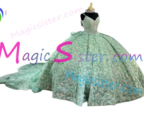Beautiful TopSelling Sage Quinceanera Dres