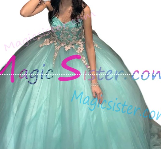 Beautiful TopSelling Sage Quinceanera Dres