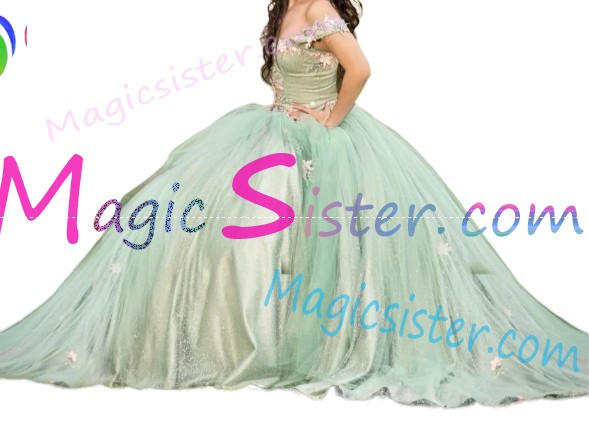 Beautiful TopSelling Sage Quinceanera Dres