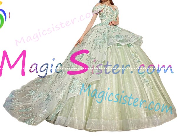 Beautiful TopSelling Sage Quinceanera Dress