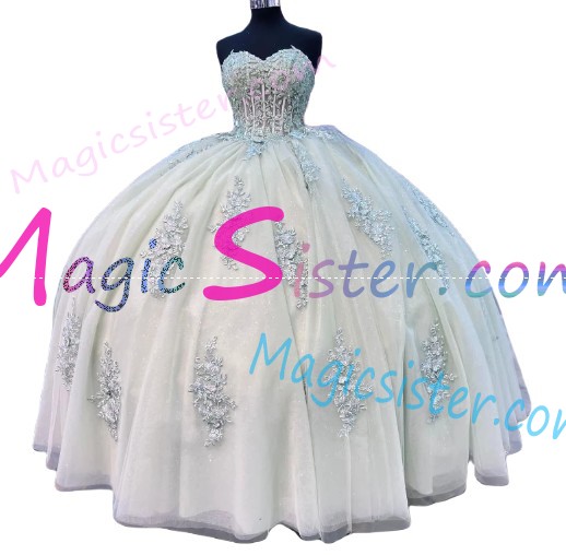 Beautiful TopSelling Sage Quinceanera Dress