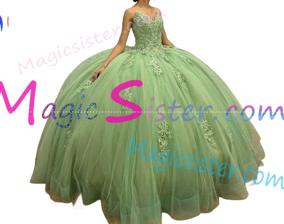 Luxury TopSelling Sage Quinceanera Dress