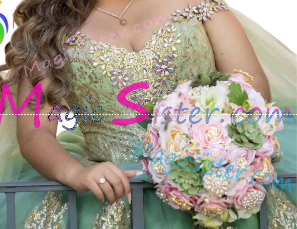 TopSelling Sage Quinceanera Dress