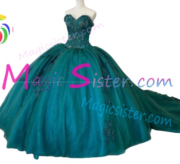 Beautiful Topselling Emerald Green Quinceanera Dress